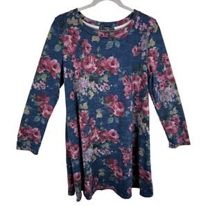 Potter's Pot Floral Sweater‎ Dress Large